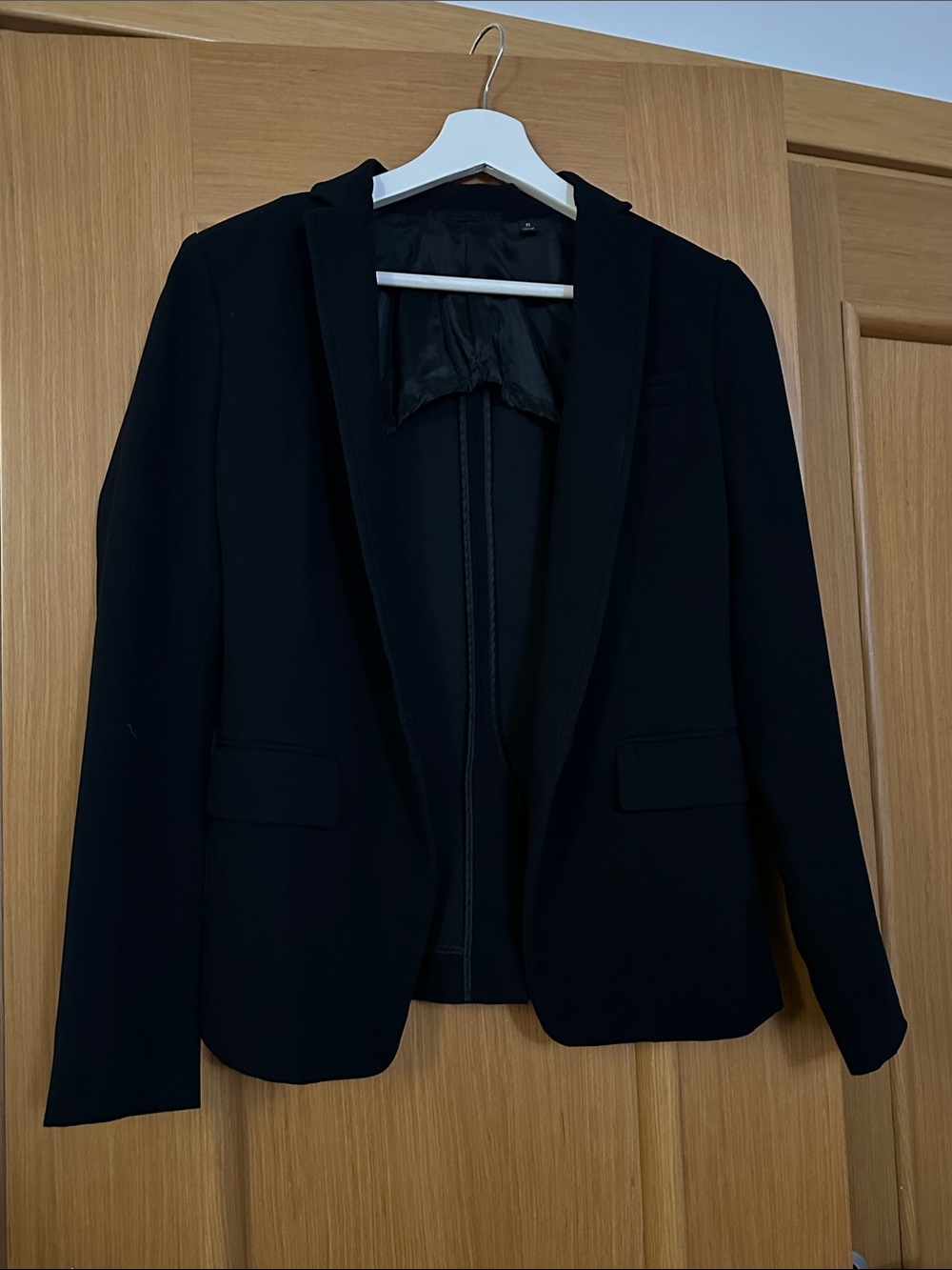 Uniqlo Black Women's Blazer - Open Front Tailored Jacket